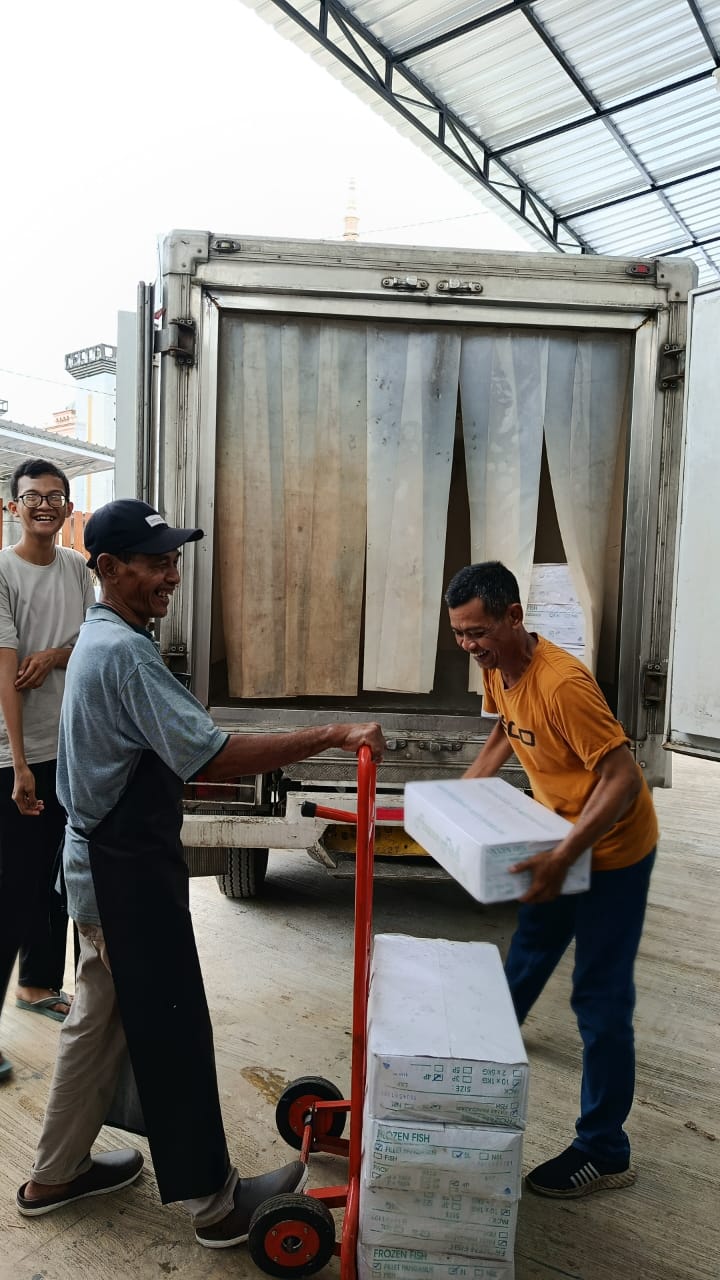 Pengiriman menggunakan Thermo 1ton up